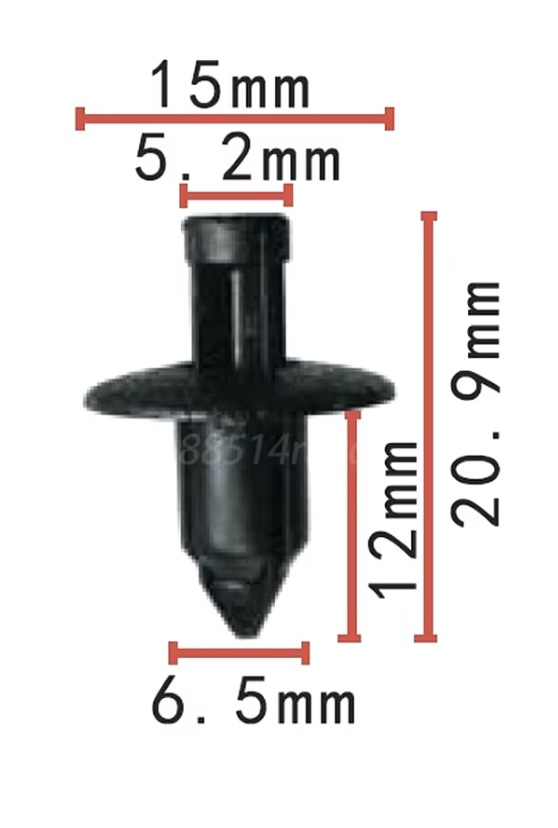 Клипса пластиковая для Mitsubishi ОЕМ: MB619582. (0).
