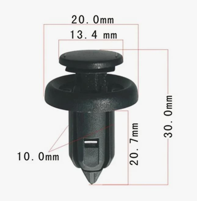 Клипса пластиковая для Acura, Honda ОЕМ: 91506S9A003 (91506-S9A-003), 91505S9A003, P370107. (брызговики, бампер).